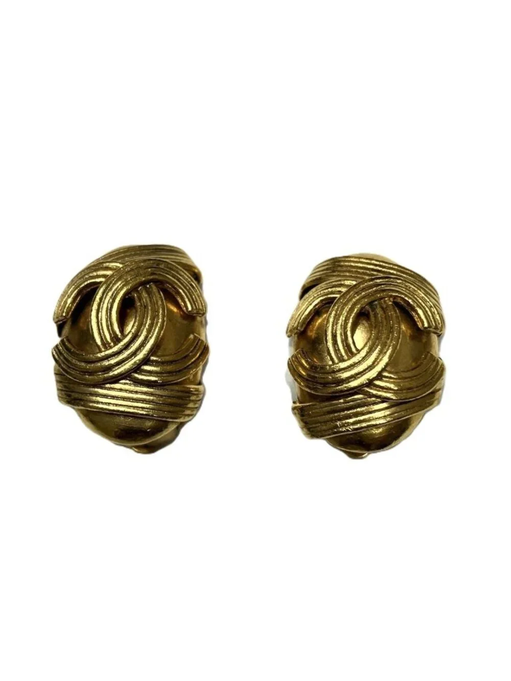 Chanel Earrings Alloy Gold